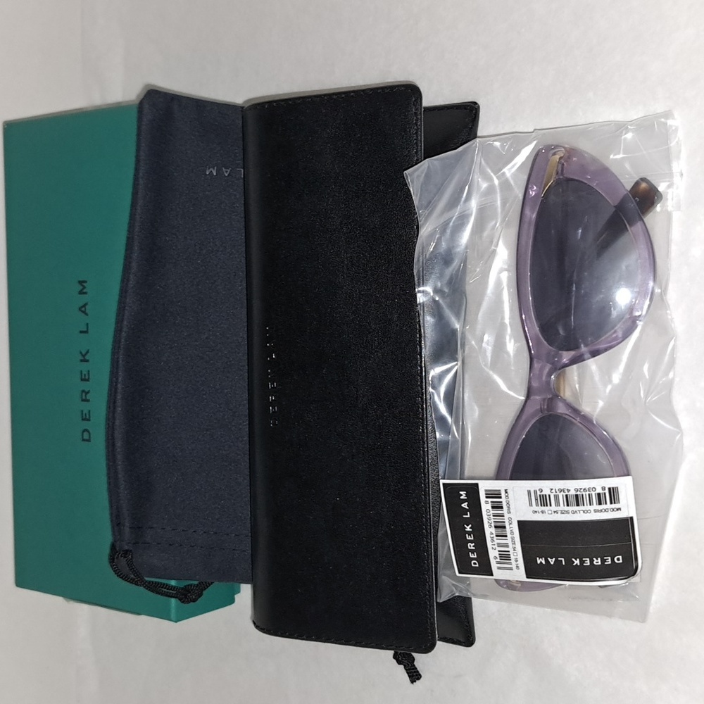 WoW DEREK LAM SUNGLASSES Lavender light purple New in box NIB made in Japan